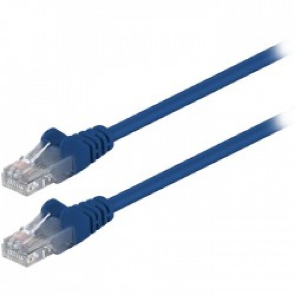 68335 Καλώδιο δικτύου CAT 5e, U/UTP patchcable, 0. 5m, σε μπλε χρώμα