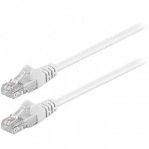 68500 Καλώδιο δικτύου CAT 5e, U/UTP patchcable, 0. 5m, σε λευκό χρώμα