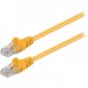 68610 Καλώδιο δικτύου CAT 5e, U/UTP patchcable, 0. 25m, σε κίτρινο χρώμα