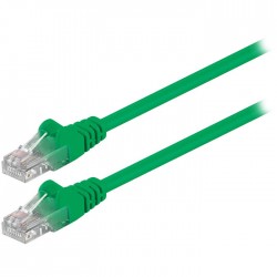 68612 Καλώδιο δικτύου CAT 5e, U/UTP patchcable, 0. 25m, σε πράσινο χρώμα