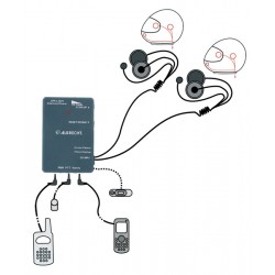 Albrecht AE 500s Σύστημα ενσύρματης ενδοεπικοινωνίας μηχανής οδηγού συνοδηγού για το κράνος