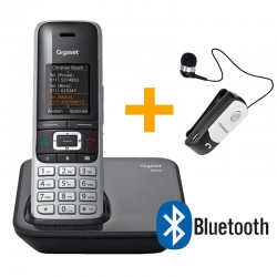 Gigaset ασύρματο τηλέφωνο S850 και bluetooth ακουστικό F-960
