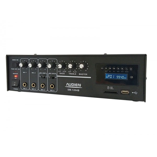 Audien SM-1204Β Μικροφωνικός Ενισχυτής 100V