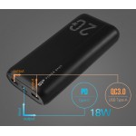 SILICON POWER power bank QS15, 20000mAh, 2x USB & USB Type-C, 18W, μαύρο 