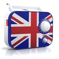 Muse M-062UK Αναλογικό Ραδιόφωνο με τη σημαία της Αγγλίας