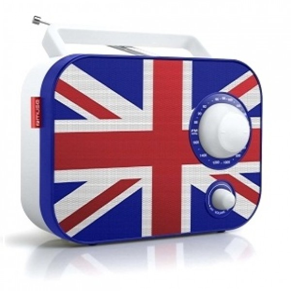 Muse M-062 UK Αναλογικό Ραδιόφωνο με τη σημαία της Αγγλίας