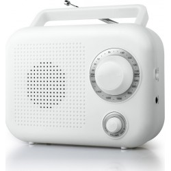 Muse M-210W Αναλογικό ραδιόφωνο σε λευκό χρώμα
