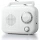 Muse M-210W Αναλογικό ραδιόφωνο σε λευκό χρώμα