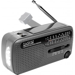 Muse MH-07 DS Φορητό ραδιόφωνο με δυναμό, φακό και ενέργεια από τον ήλιο