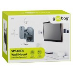 Goobay Βάσεις Ηχείων Τοίχου (Ζεύγος) σε Μαύρο Χρώμα 49393