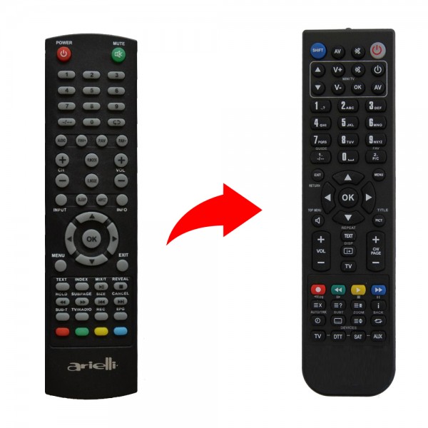 Arielli Τηλεχειριστήριο αντικατάστασης για LED 32S214T2