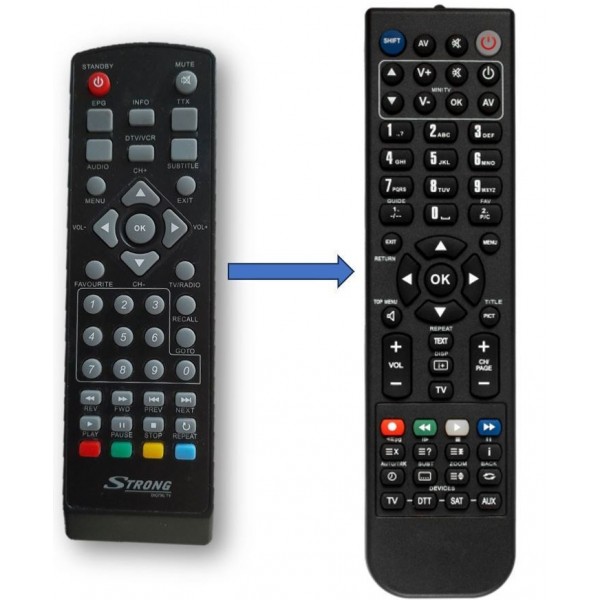 Strong Συμβατό Τηλεχειριστήριο 8100R για Τηλεοράσεις