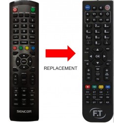 Συμβατό Τηλεχειριστήριο DC-140 για Τηλεοράσεις Sencor