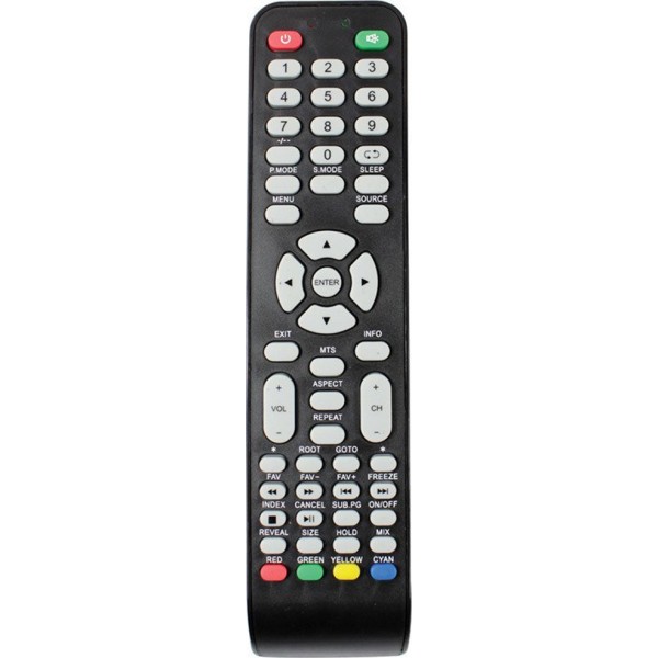 Συμβατό Τηλεχειριστήριο DC-12 για Τηλεοράσεις F&U