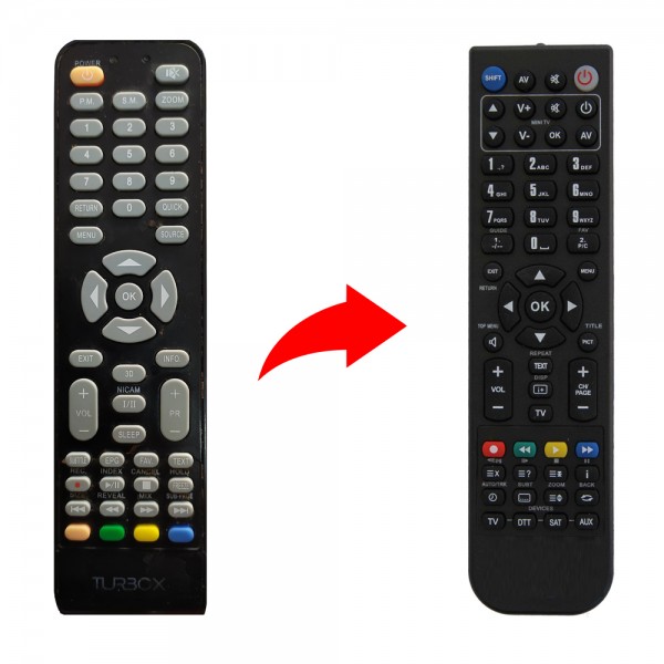 Turbo-X Τηλεχειριστήριο αντικατάστασης SM143