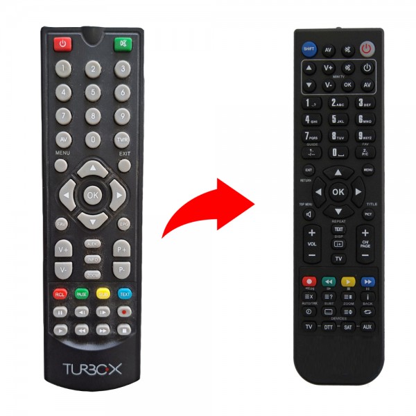 Turbo-X Τηλεχειριστήριο αντικατάστασης SM1923