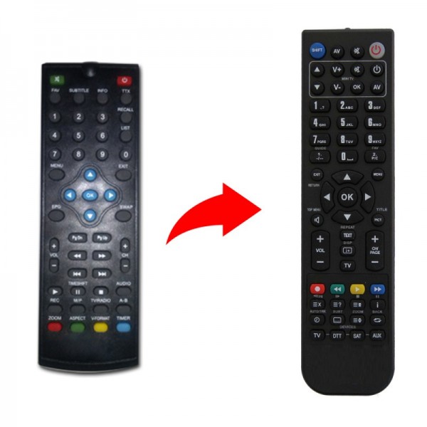 F&U Τηλεχειριστήριο αντικατάστασης για τον δέκτη MPF3461H