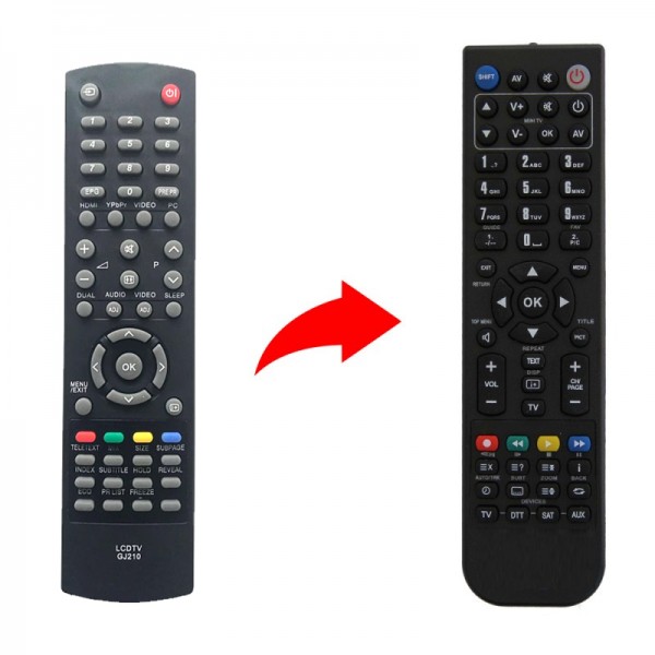 Sharp Τηλεχειριστήριο αντικατάστασης για GJ210