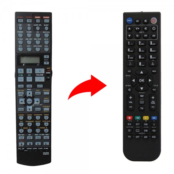 Yamaha Τηλεχειριστήριο αντικατάστασης για RX V2700