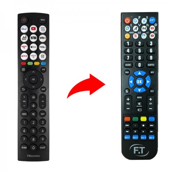 Hisense Τηλεχειριστήριο αντικατάστασης ERF2J36H