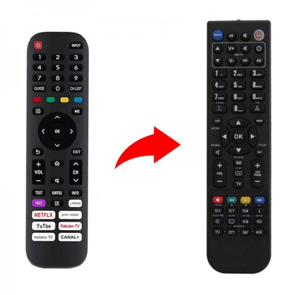 Hisense Τηλεχειριστήριο αντικατάστασης για 65A7GQ