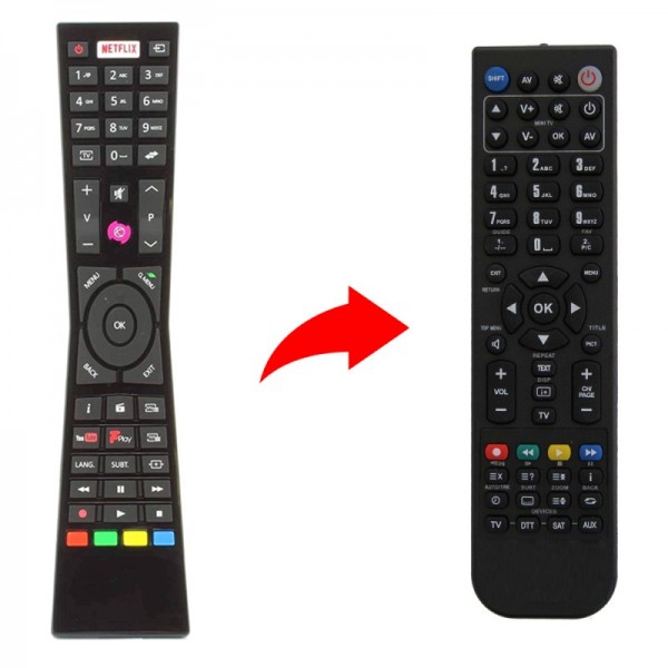 JVC Τηλεχειριστήριο αντικατάστασης για LT55K888, RM-C3233