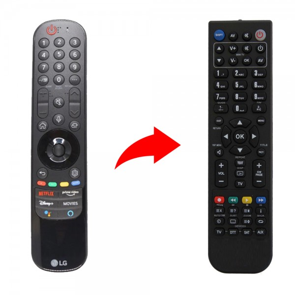 LG AN-MR21 Τηλεχειριστήριο αντικατάστασης χωρίς φωνητικές εντολές και ροδέλα