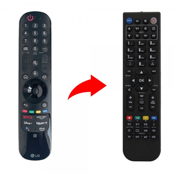 LG AN-MR22 Τηλεχειριστήριο αντικατάστασης χωρίς φωνητικές εντολές και ροδέλα