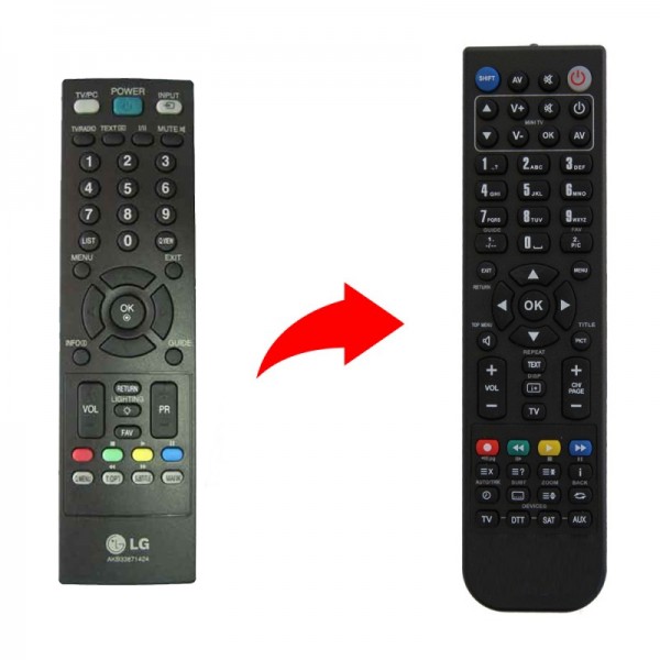 LG Τηλεχειριστήριο αντικατάστασης για AKB33871420 , M2232D-PZ