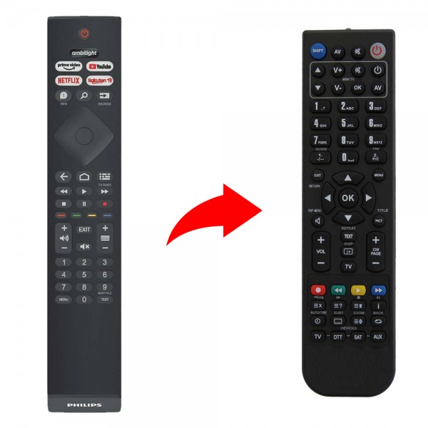 Philips Τηλεχειριστήριο αντικατάστασης για 32PFS6906