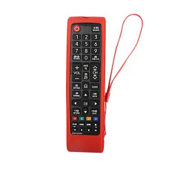 Θήκη σιλικόνης για τηλεχειριστήρια LG, Samsung (AKB75675311, AKB75095308, BN59-01315B, BN59-01247A) Κόκκινη