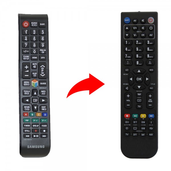 Samsung Τηλεχειριστήριο αντικατάστασης για LE40A656A1FXXH