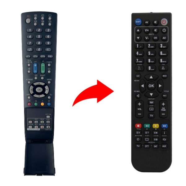 Sharp Τηλεχειριστήριο αντικατάστασης GA825WJSA