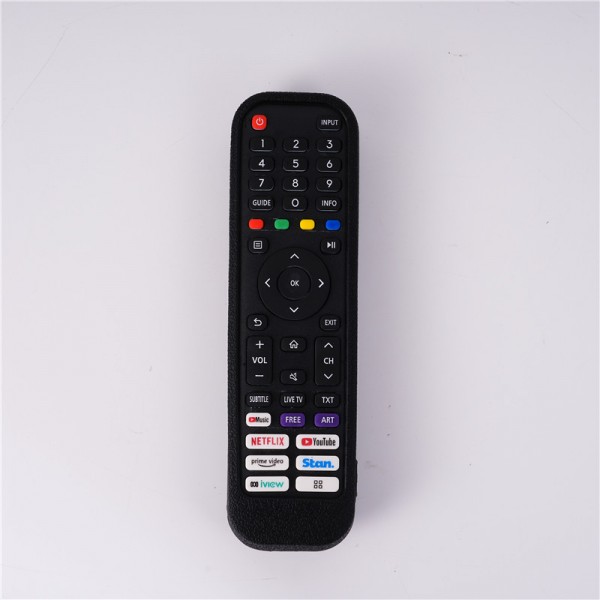 Θήκη σιλικόνης για τηλεχειριστήρια Hisense EN2G30H Μαύρη