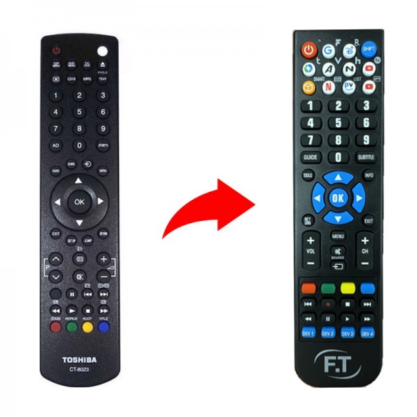 Toshiba CT-8023 Τηλεχειριστήριο αντικατάστασης