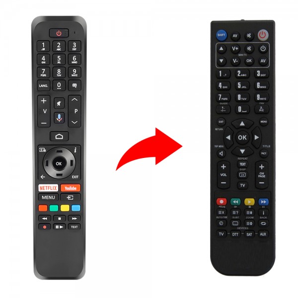 Turbo-X Τηλεχειριστήριο αντικατάστασης SM4316 χωρίς φωνητικές εντολές