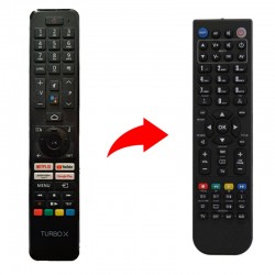 Turbo-X Τηλεχειριστήριο αντικατάστασης SM4317 χωρίς φωνητικές εντολές