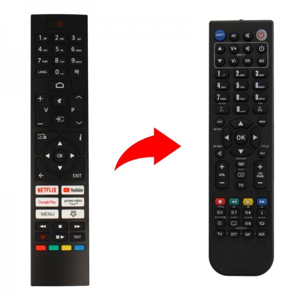 Turbo-X Τηλεχειριστήριο αντικατάστασης SM44