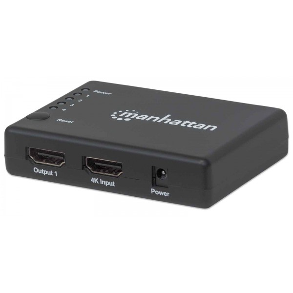 Manhattan 4K HDMI Splitter 1x4 από μια πηγή HDMI προς 4 οθόνες