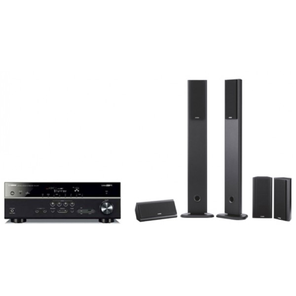YAMAHA Bundle RX-V477 Pαδιοενισχυτή με NS-PA120 Σετ Hχείων 5.1 με Subwoofer