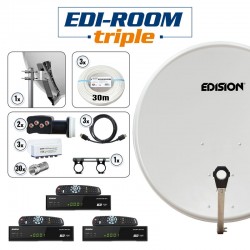 EDISION EDI-ROOM triple 350 Ελεύθερα Δορυφορικά Τηλεοπτικά κανάλια