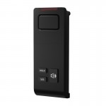 Hotel-86B Τηλεφωνική Συσκευή Μπάνιου για Ξενοδοχεία με SOS και service μπουτόν Μαύρη