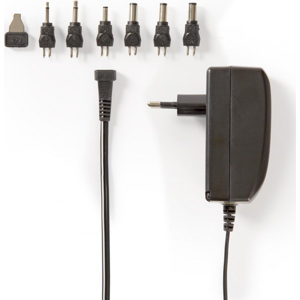 Nedis Universal Τροφοδοτικό 24V 1A 24W με σετ βυσμάτων (ACPA003)