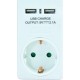Powertech Φορτιστής Χωρίς Καλώδιο με 2 Θύρες USB-A Λευκός (PT-767)