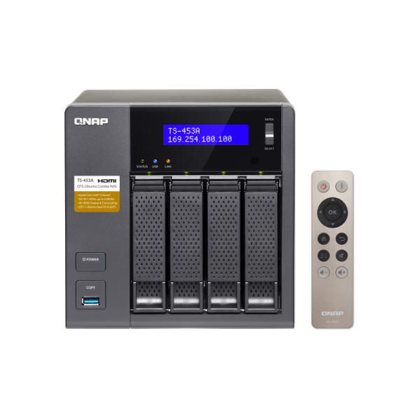 QNAP TS-453A-4G NAS & Media Player Δικτυακός file server