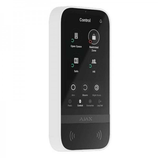 Ajax Systems Keypad Touchscreen Πληκτρολόγιο Συναγερμού Αφής Λευκό