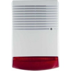 BS-1 Εξωτερική Σειρήνα Συναγερμού 120db με Φλας Κόκκινο