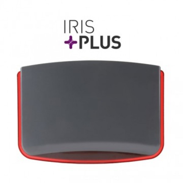 IRIS PLUS/GR PRO Αυτόνομη, γκρι σειρήνα με LED Flash κόκκινου χρώματος