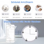 TUYA SM-G12 GSM/WIFI Σετ ασύρματου συναγερμού κεντρική μονάδα, 2 κοντρόλ, 1 ραντάρ, 1 ασύρματη παγίδα, 2 tag