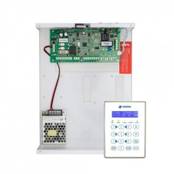 Sigma Aeolus 16 Kit Υβριδικός Πίνακας συναγερμού 8 ζωνών με πληκτρολόγιο LCD